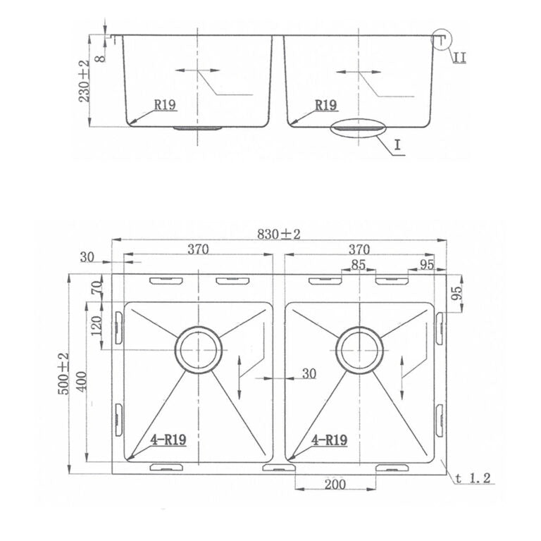 FSD-21402-Double-Equal-Bowl-Top-Mount-Sink-R19-Dimension-768x768