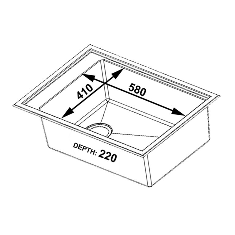 FSD-23012-Single-Bowl-Sink-Top-Mount-R10-Dimension-768x768