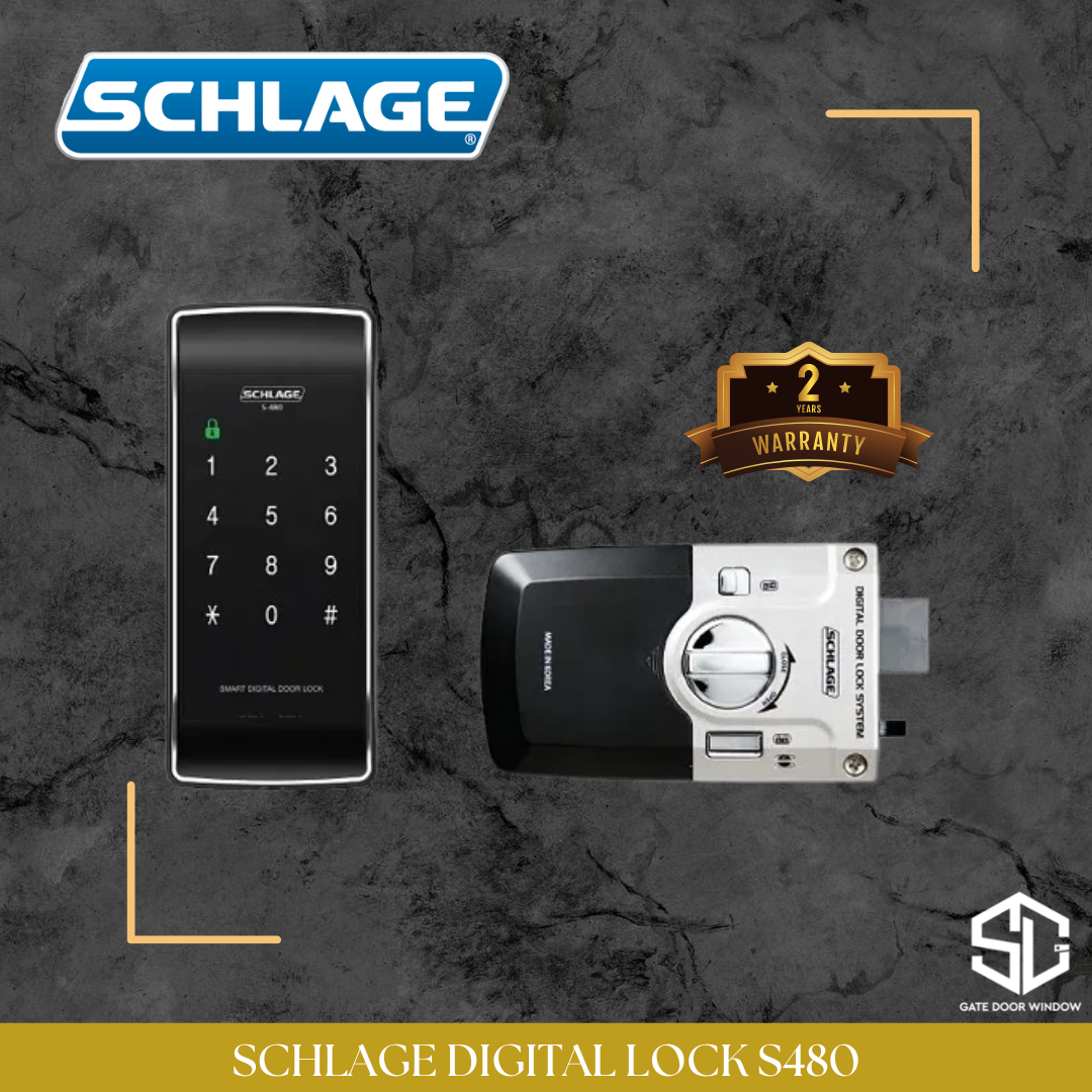Schlage S480 Digital Lock [2 YEARS WARRANTY]